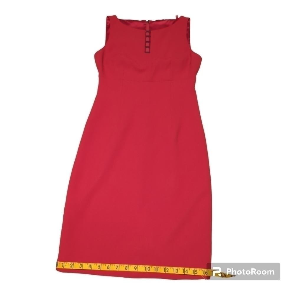 Elie Tahari - red pink reddish color Sleeveless Sheath Dress Size 2
